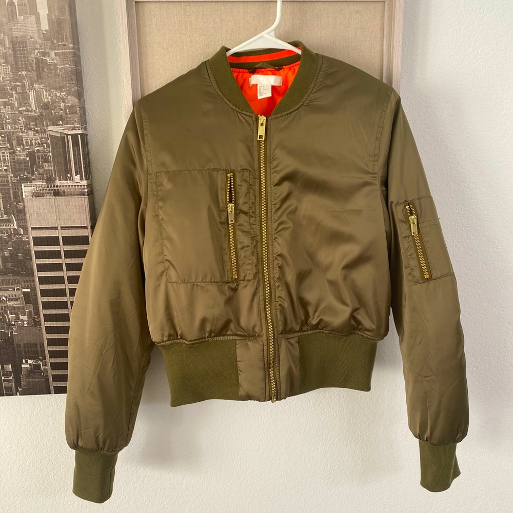 Olive Puffer Jacket